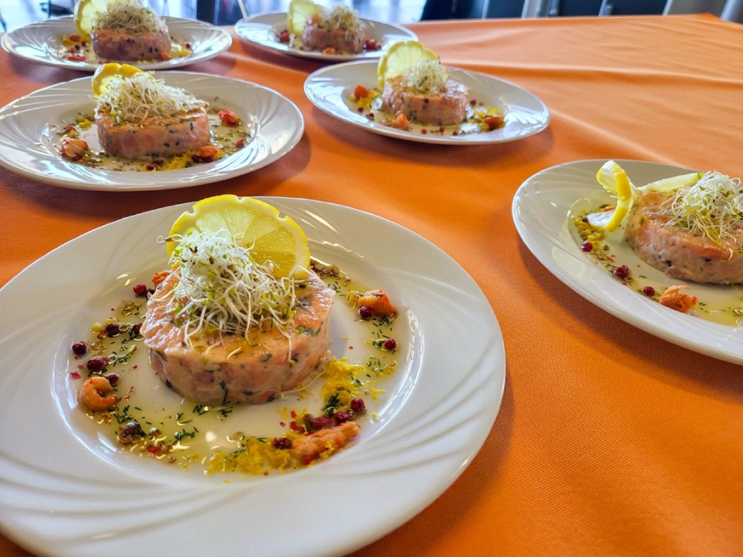 Mise en bouche et menu traiteur